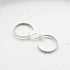 Sterling Silver Dots Hoop Earrings