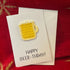 Crochet Handmade Birthday Card - Happy Beerthday