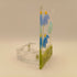Fused Glass Blue Flower Tealight