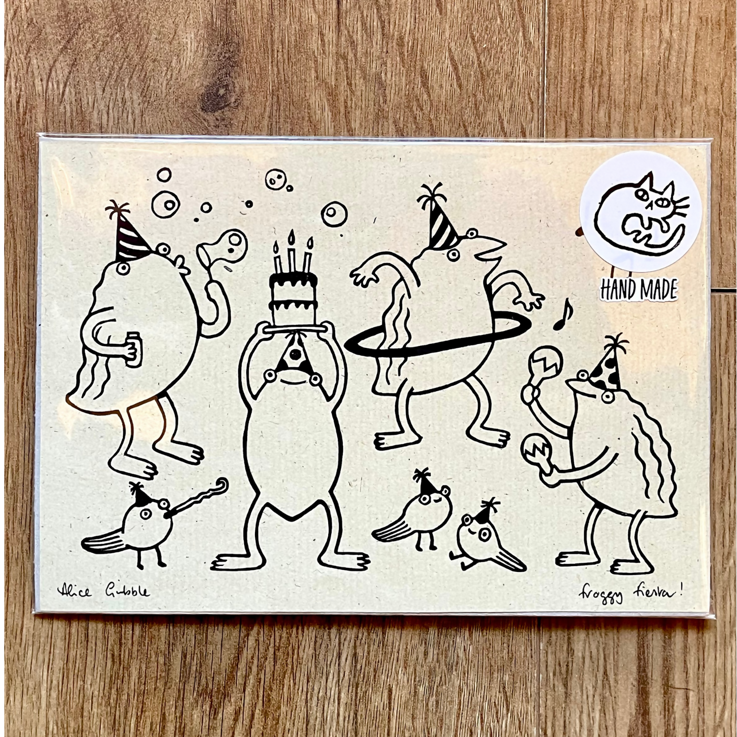 Froggie Fiesta Print
