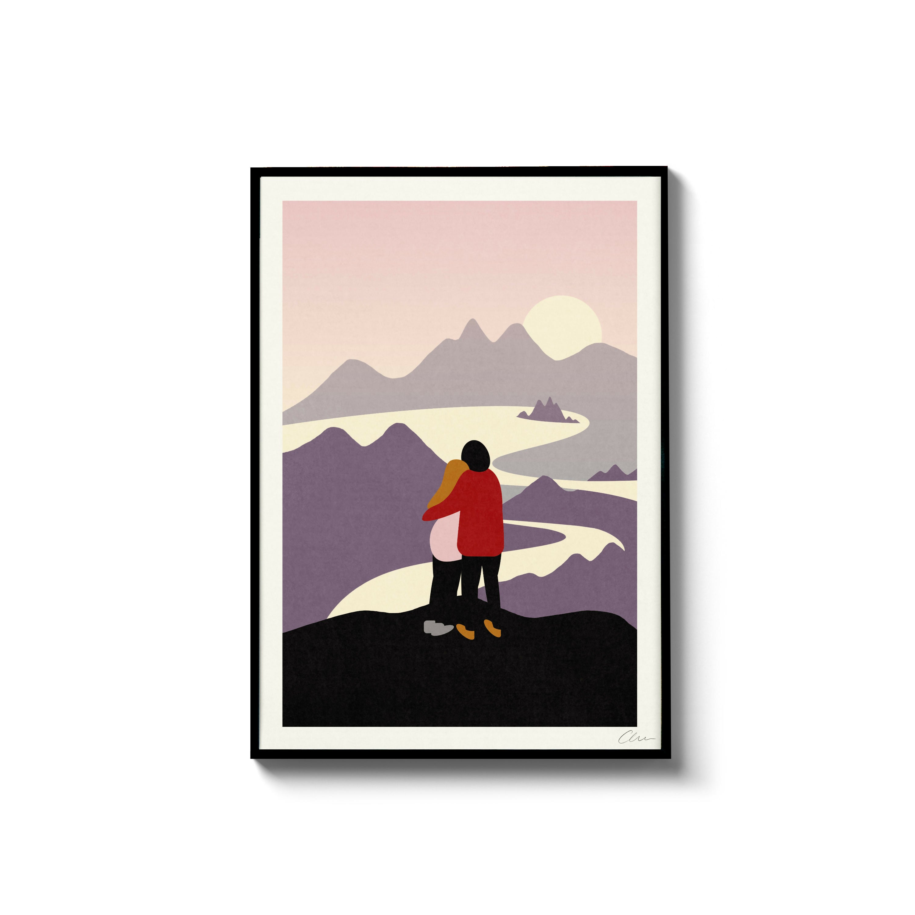Hold Me Tight, As Day Turns To Night, A4 Print