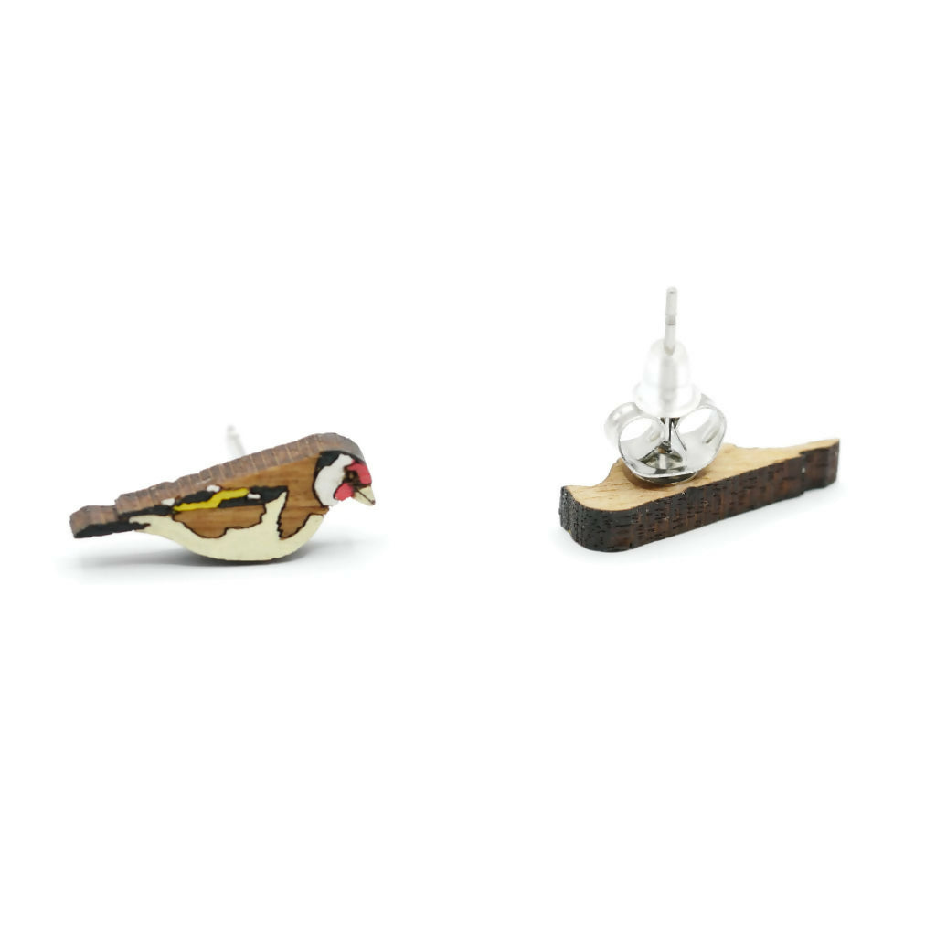 Goldfinches Necklace and Stud Earrings Set