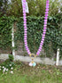 Rondel bead Charm necklace