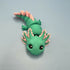 3D Printed SMALL: Articulated Sensory Fidget Animals friends Axolotl (Teal / Pink) 11cm