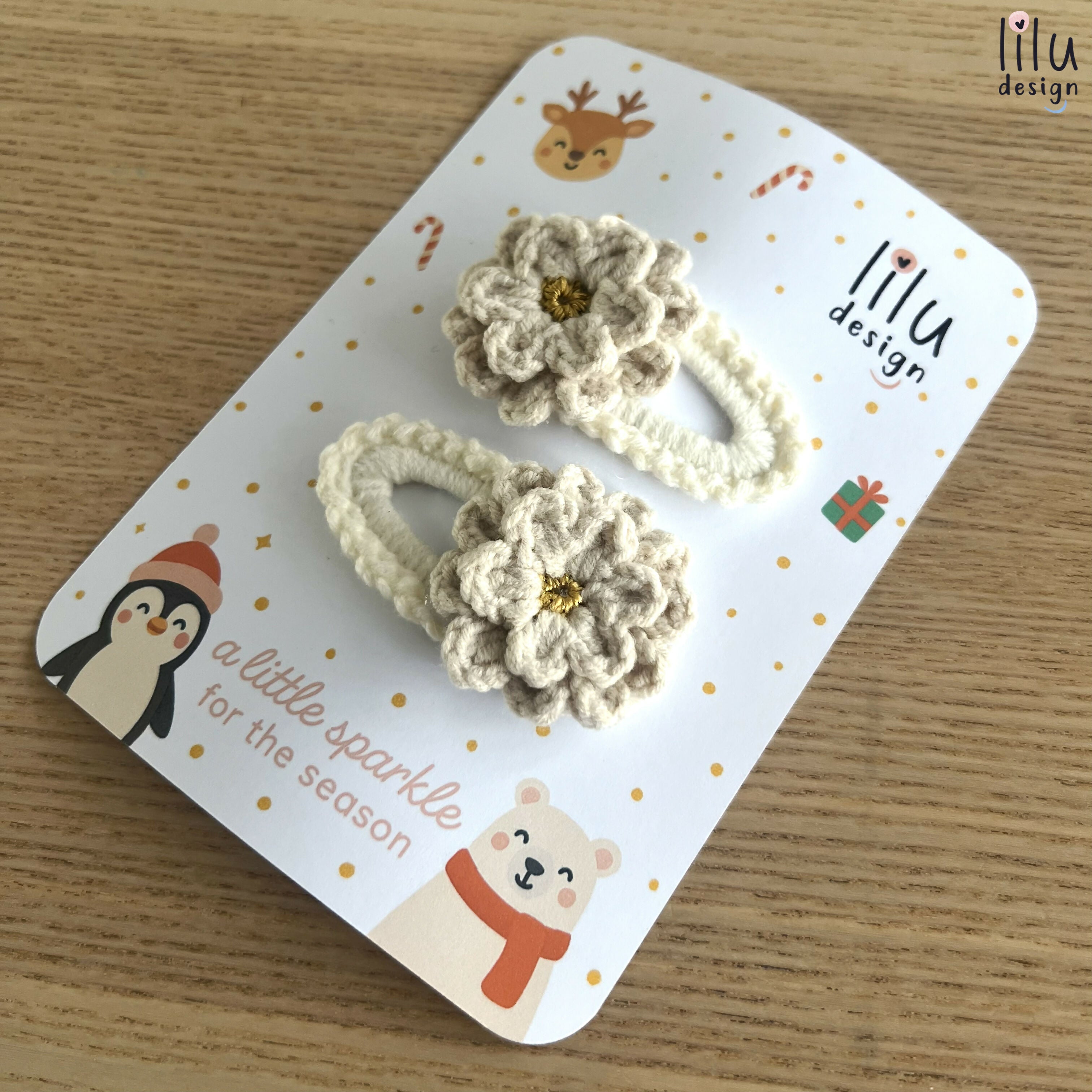 FESTIVE Hair Clip Set - 2 Primroses