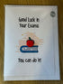 Good Luck in your Exams - Pom Pom greeting card