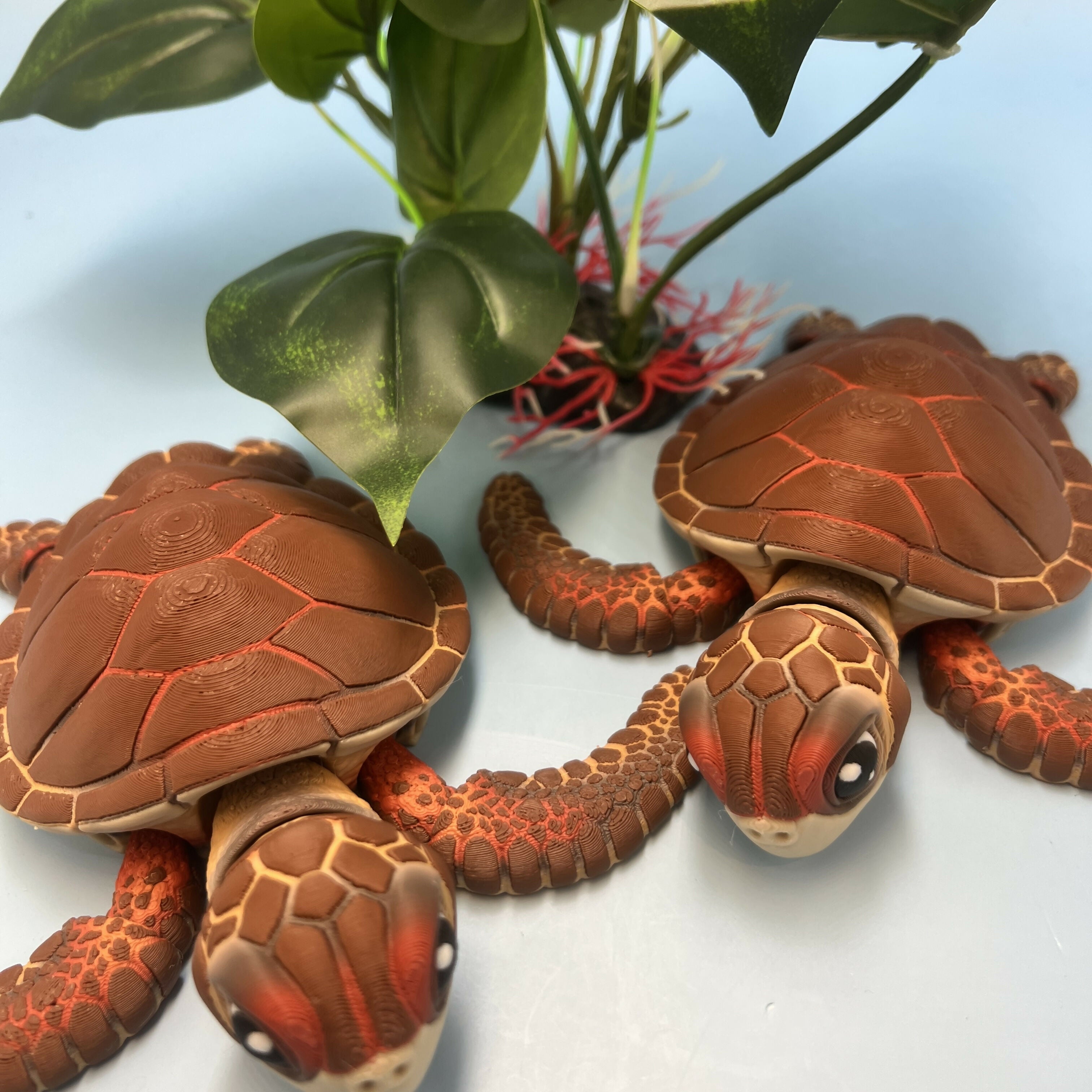 3D Printed Large: Articulated Sensory Fidget Animal friends Sea Turtle 18cm