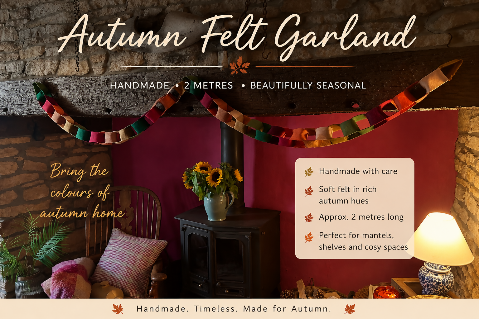 Autumn Felt Garland