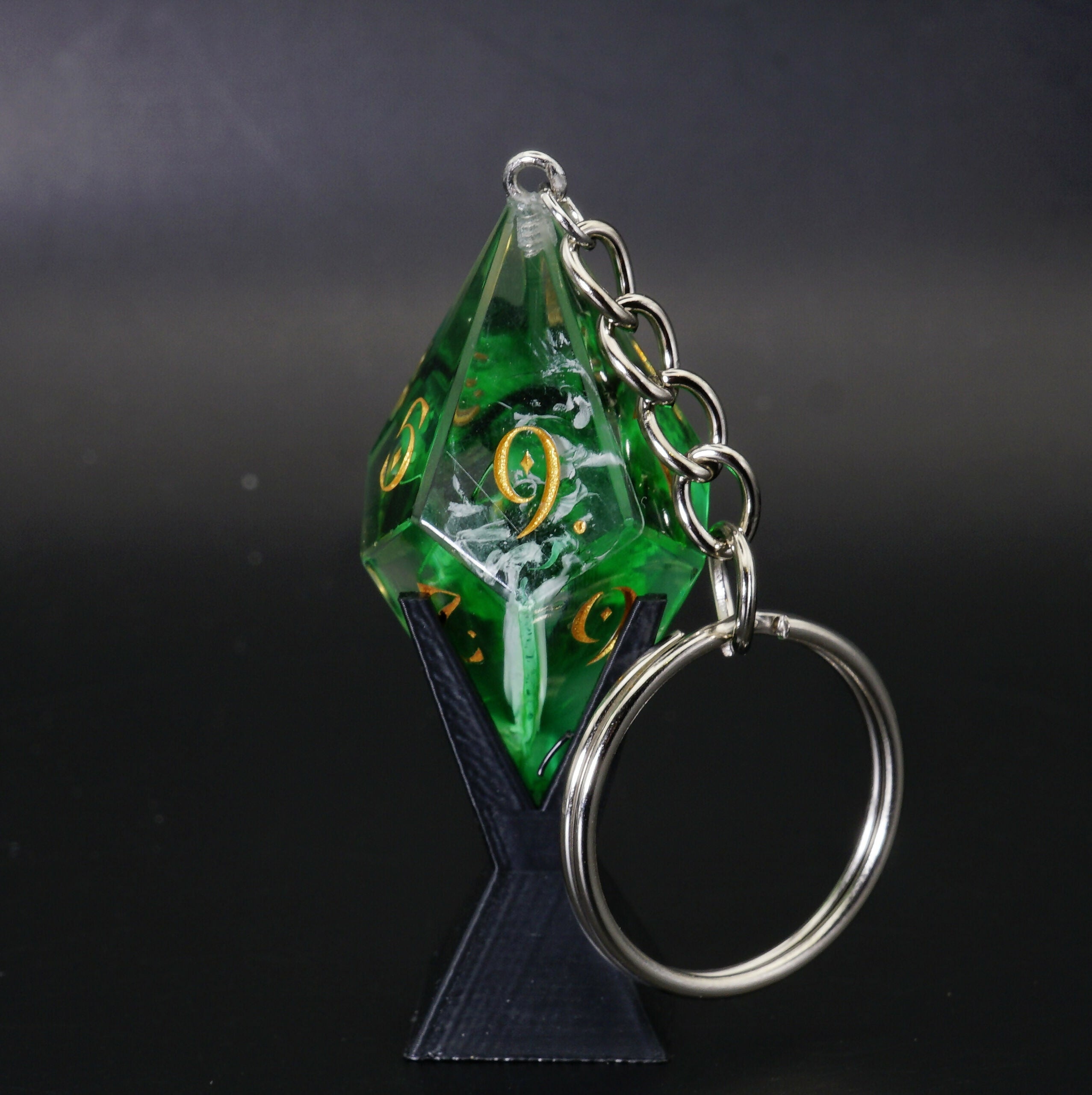 Clear Dice Keychains