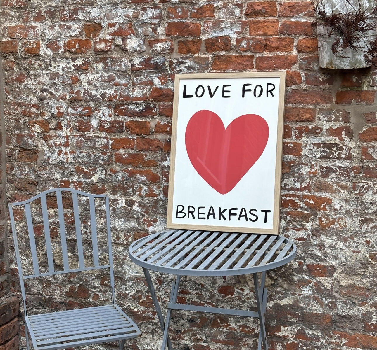 FRAMED Love For Breakfast A2 Print