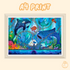 Aqua Painter - A4 Art Print