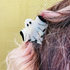 Iridescent White Ghost Hair Clip / Claw