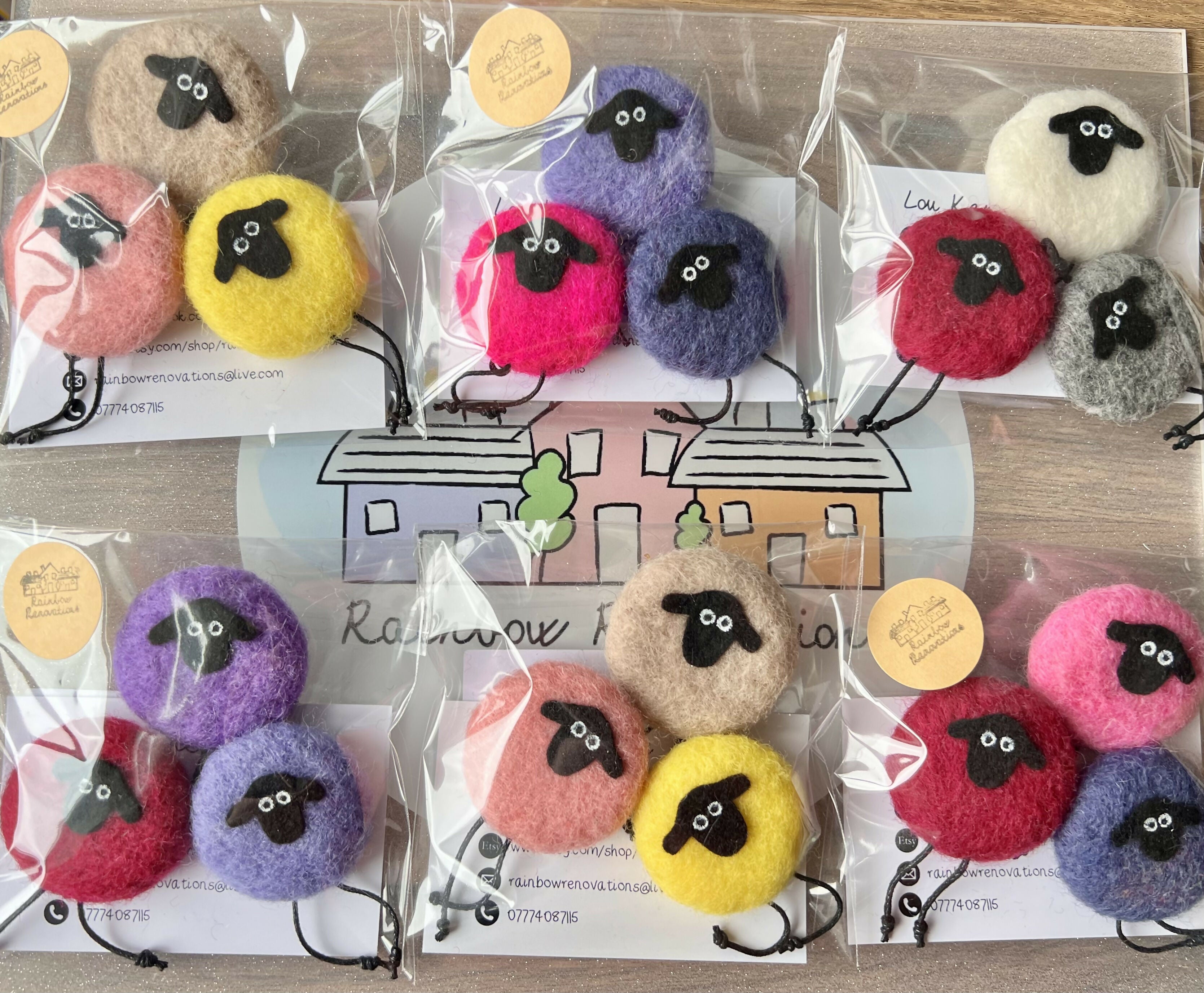 Pack of 3 Lamb Magnets