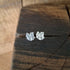 Handmade Silver Sycamore Leaf Studs