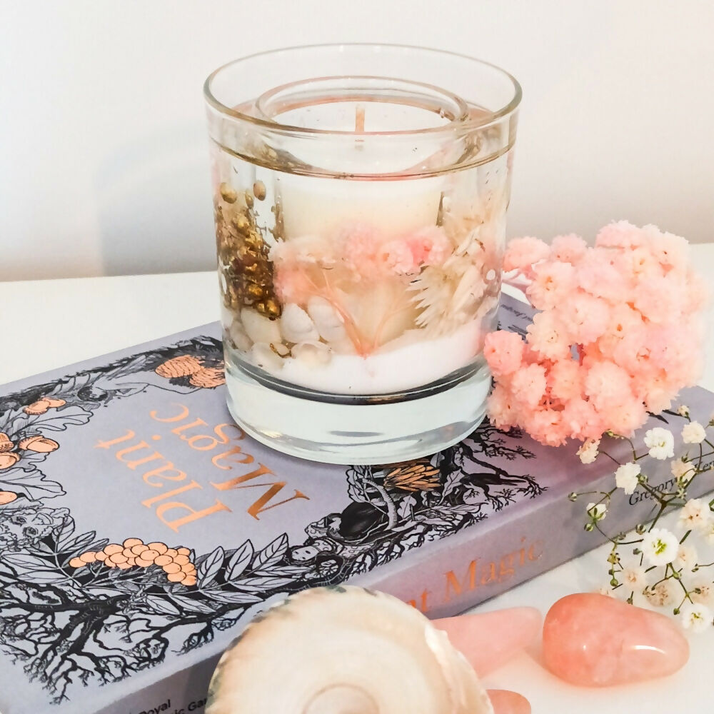 Pink Champagne Botanical Candle