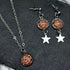 Leopard Print Necklace & Earrings Set