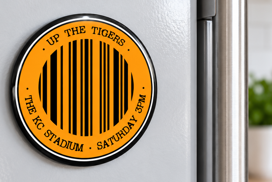 Hull City Magnet Bottle Opener BARCODE Design
