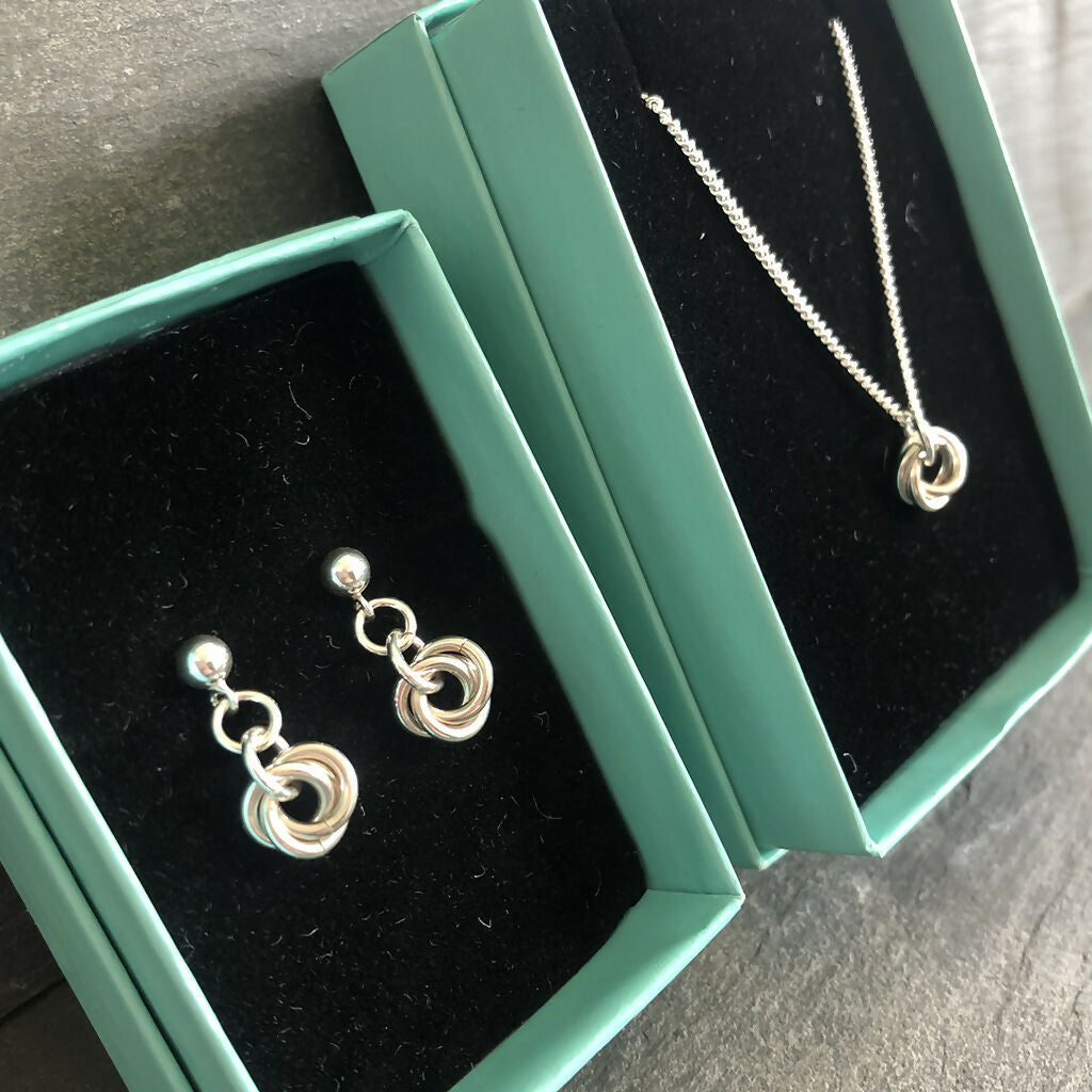 Sterling Silver Mini Halo Earrings