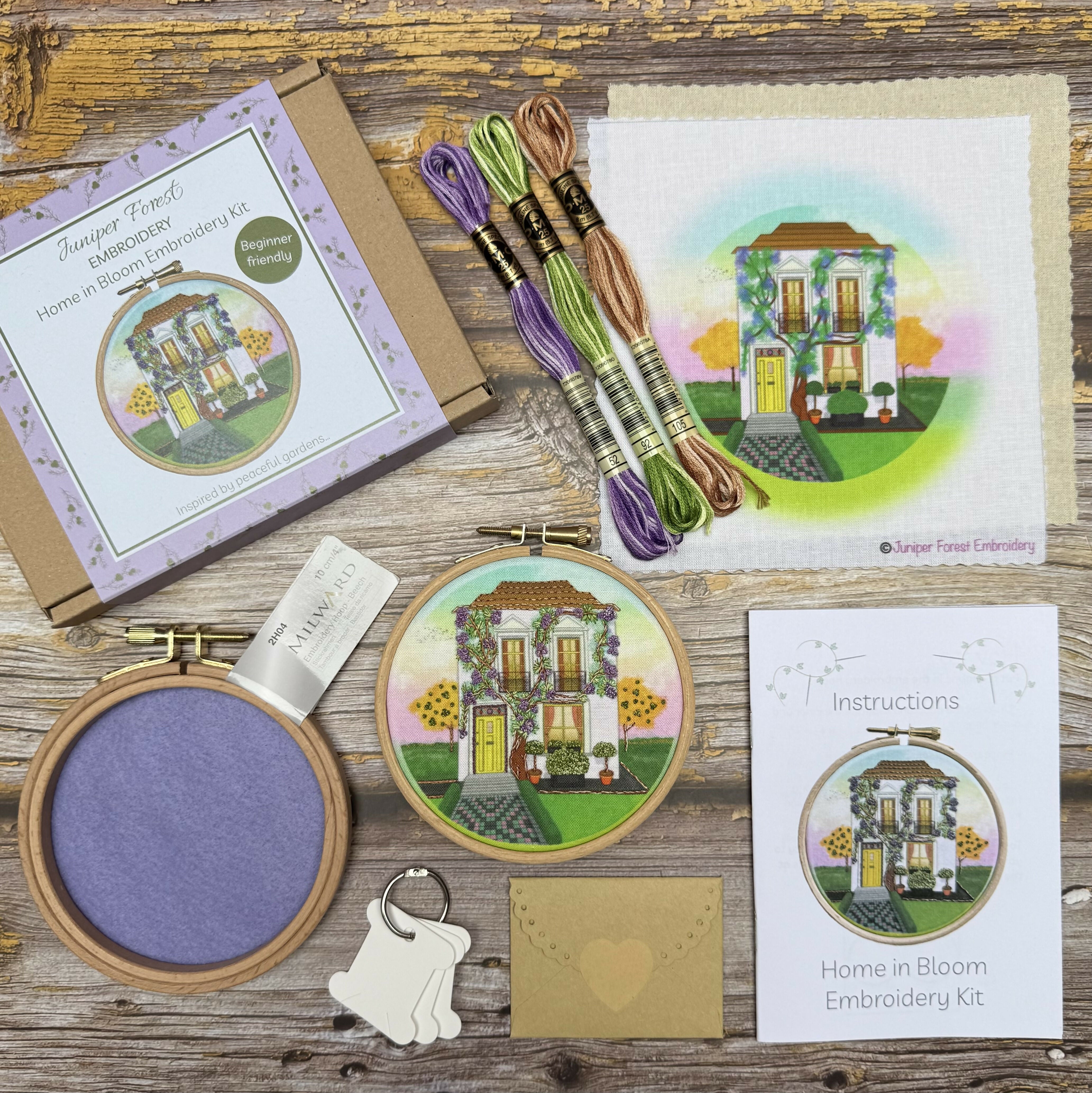 Home in Bloom Embroidery Kit