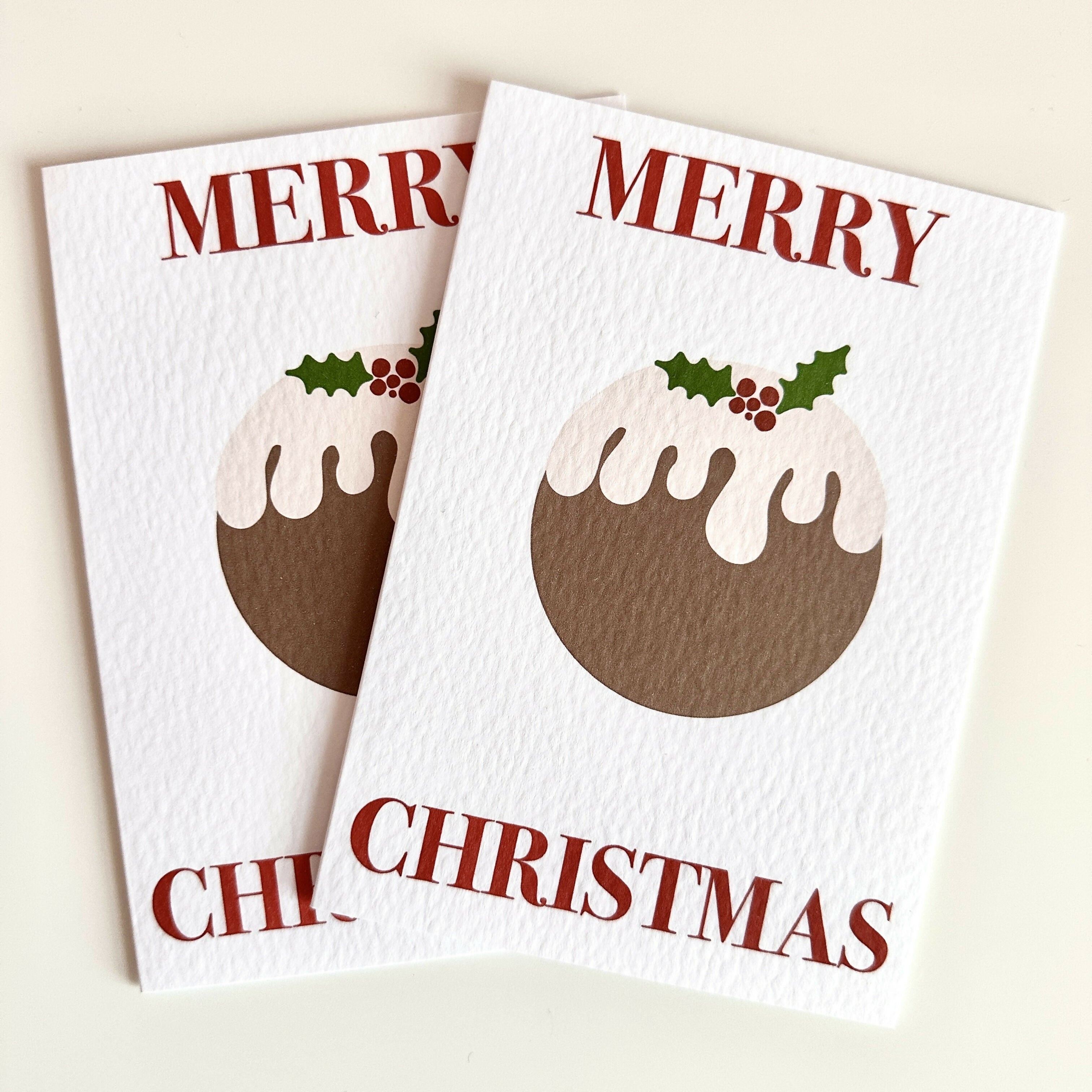 Christmas Pudding Merry Christmas Card