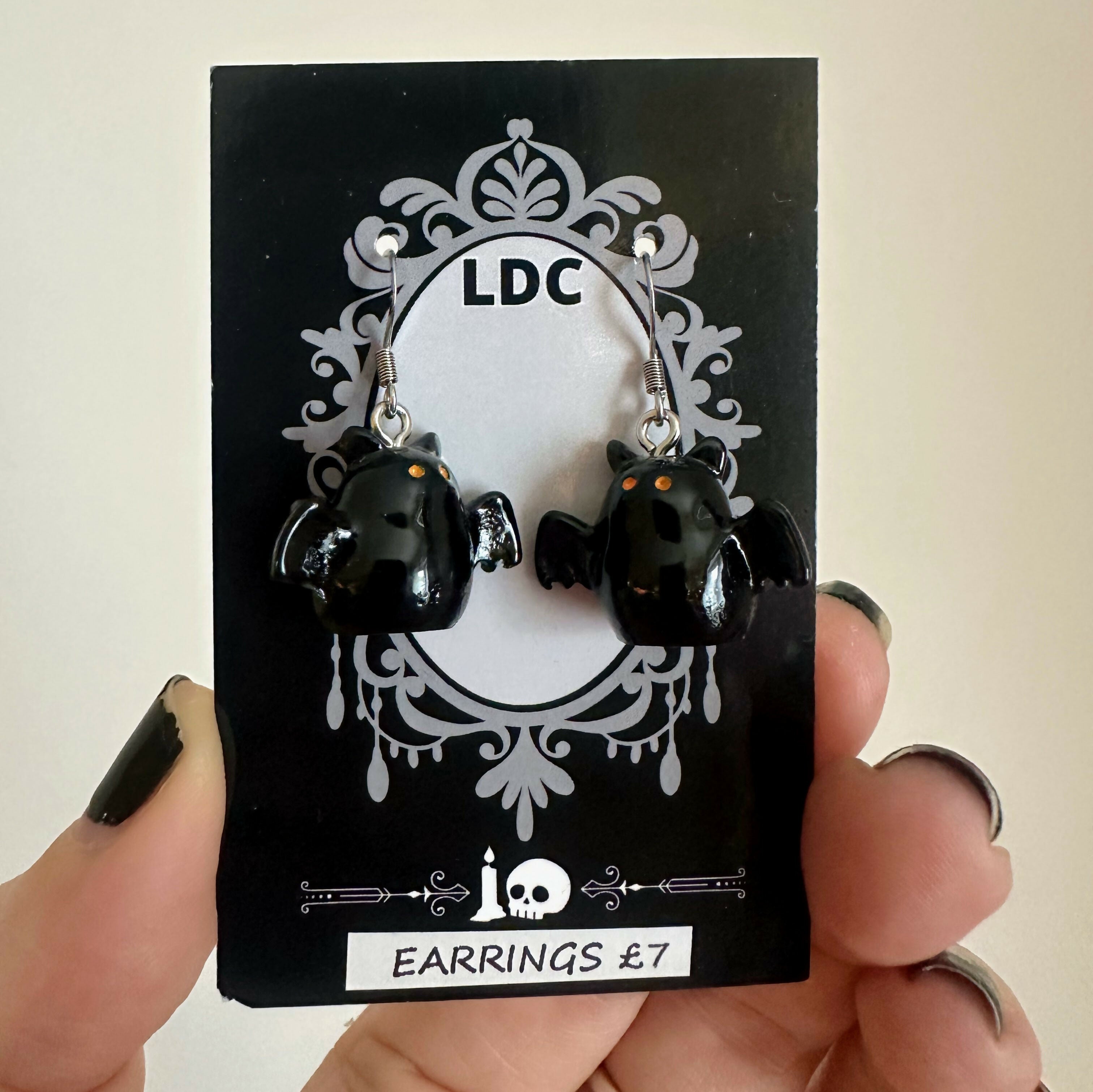 Fat Bat Earrings