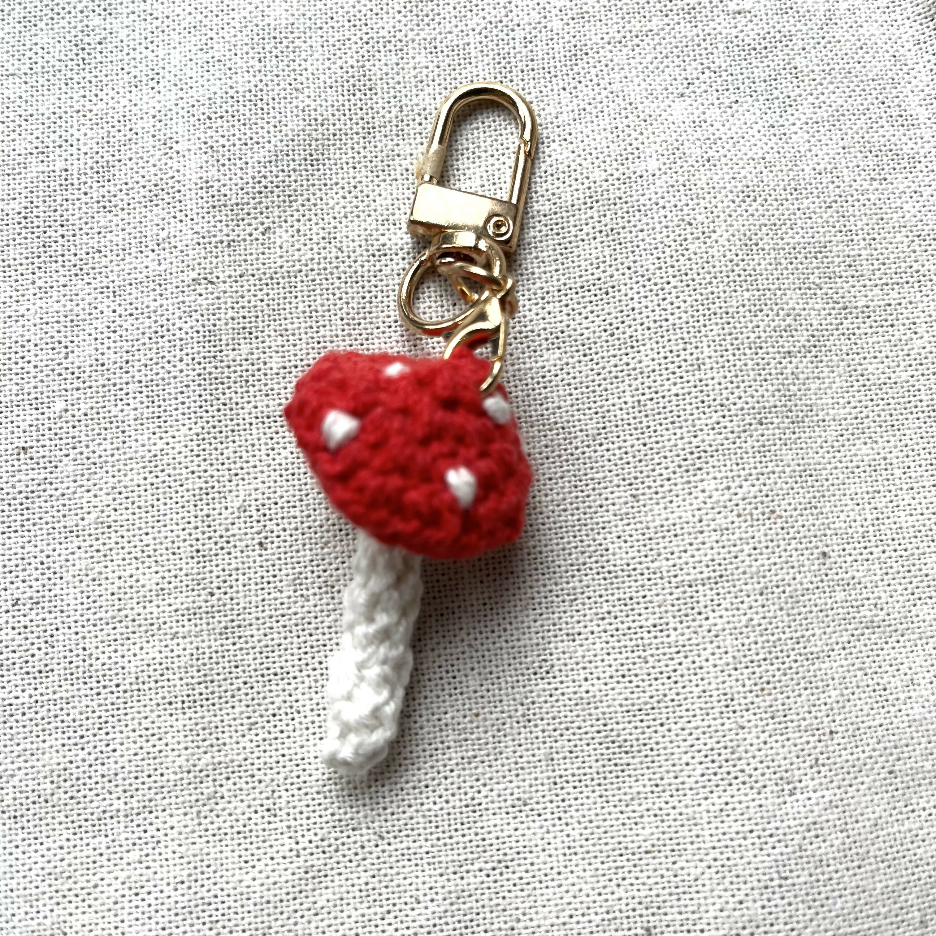 Toadstool bag charm