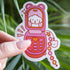 Yapper Flip Phone Die Cut Sticker
