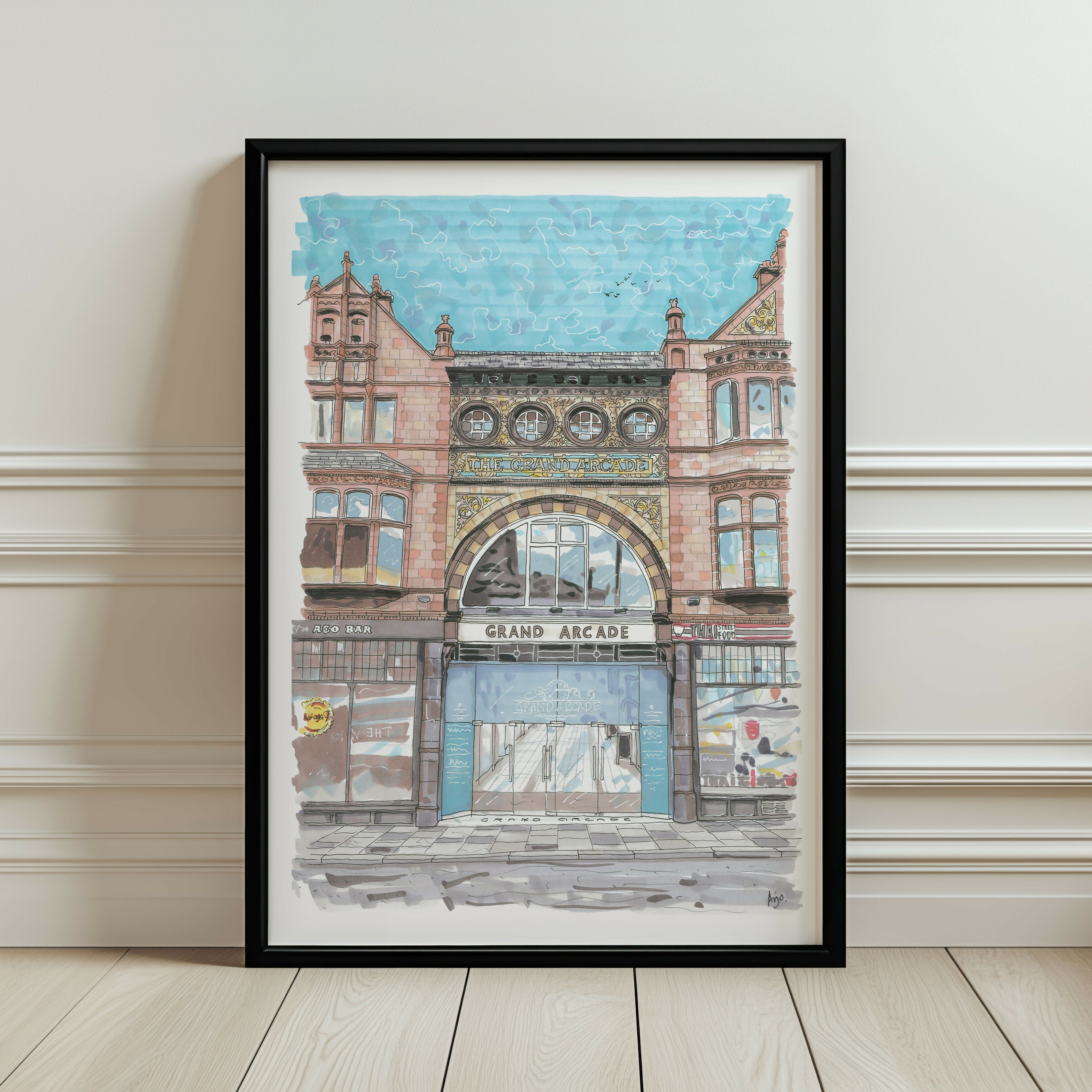 GRAND ARCADE LEEDS PRINT