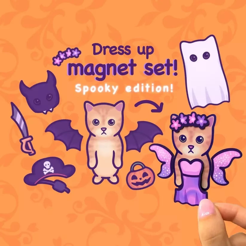 Cat Dress Up Magnets