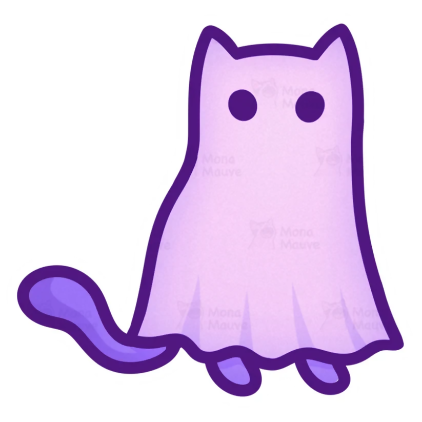 Ghost Cat Sticker