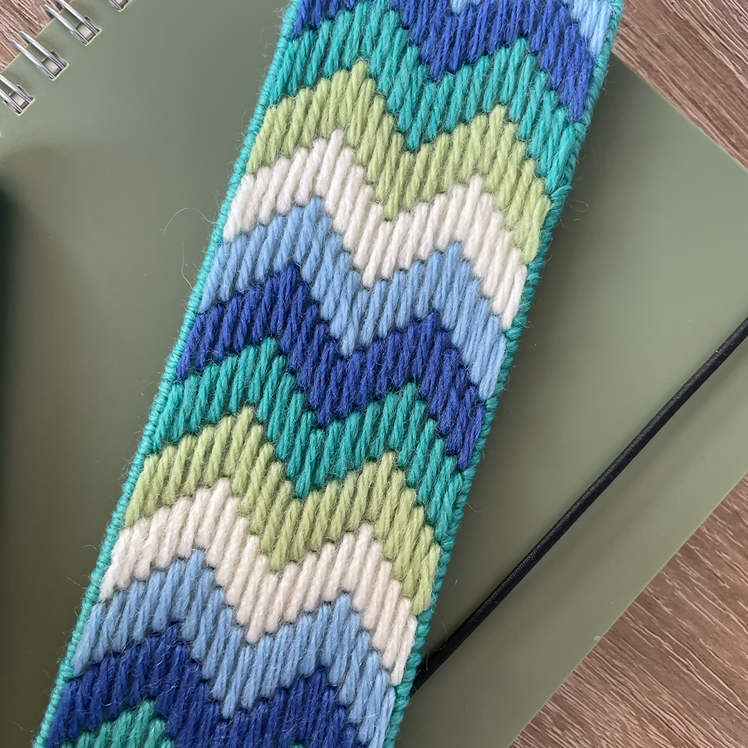 Beginner Bargello Bookmark Making Kit – Learn to Stitch Craft Kit for Kids & Adults