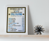 Leeds Utd Art Print CINEMA LISTING Design