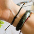 Peridot Birthstone Bracelet; Single Crystal Macrame Adjustible August Gift Bracelet