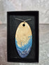 Unique Hand Crafted Cyan, Blue, Ivory and Sand Coloured Pendant