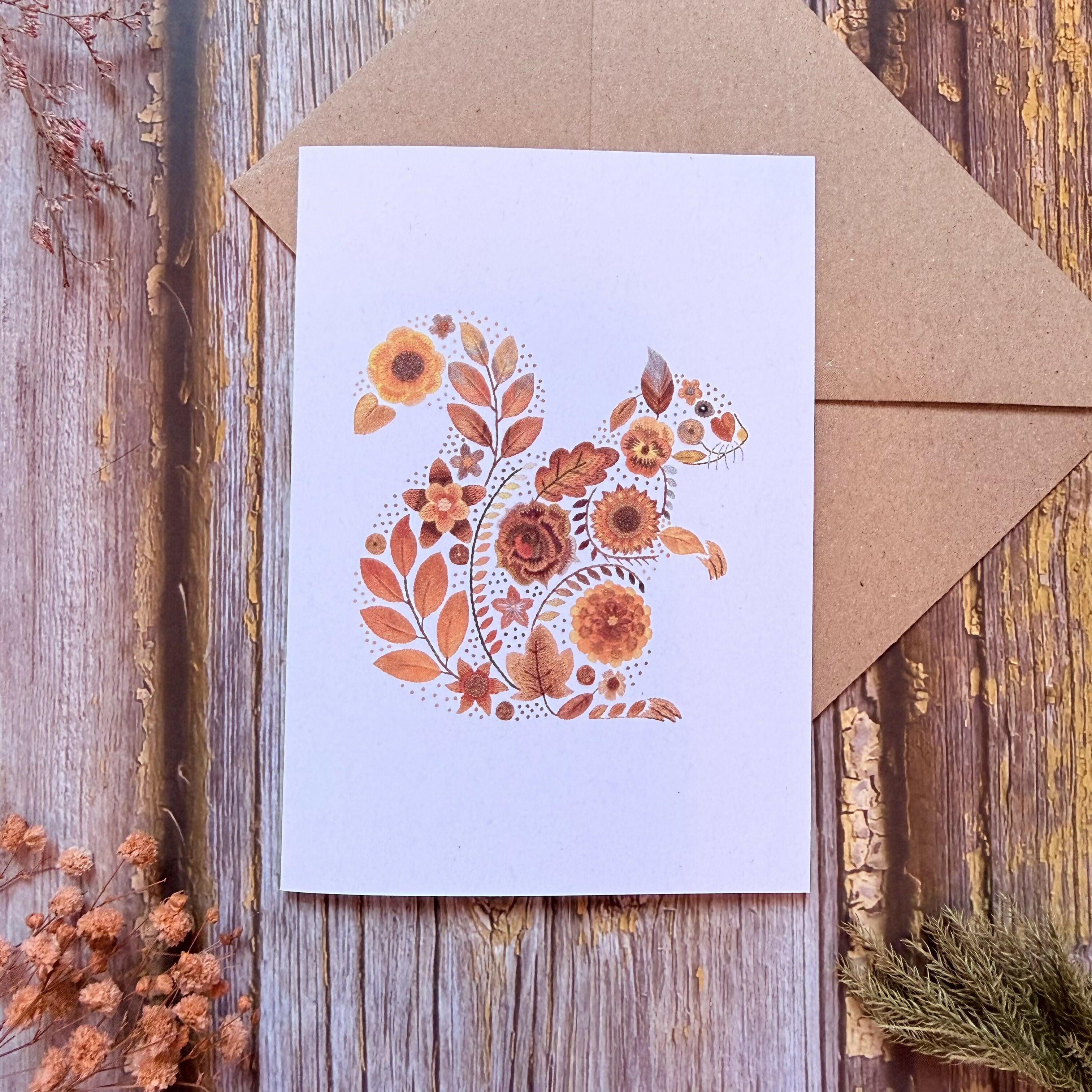 Folklore Squirrel Greetings Card