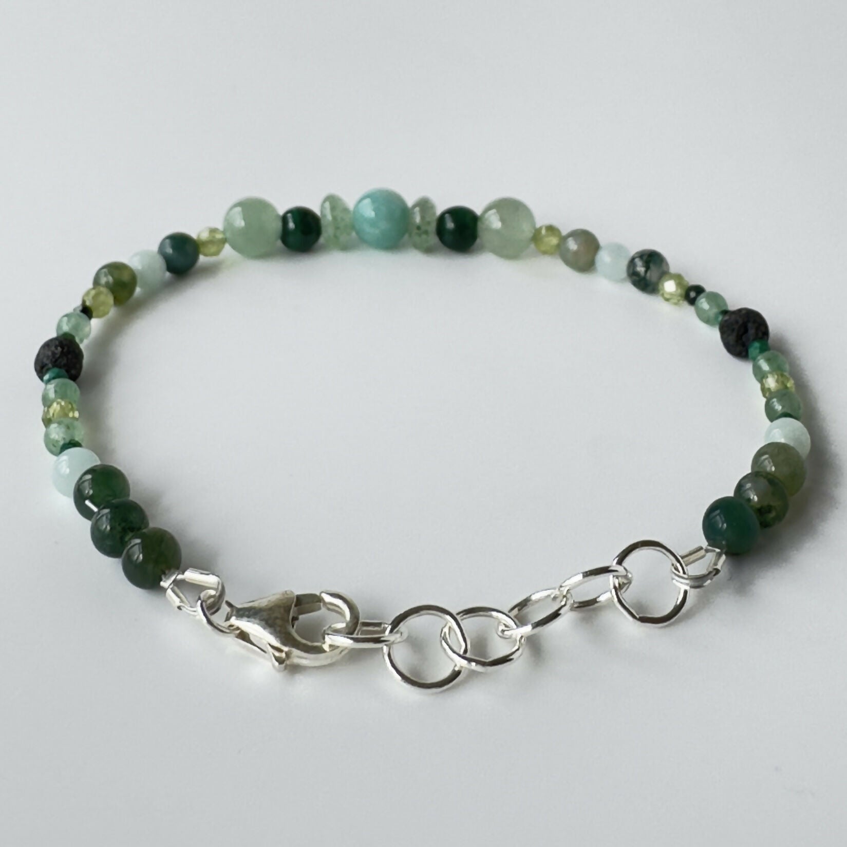 TRUST BRACELET | STERLING SILVER & STONE BRACELET FOR CONNECTION