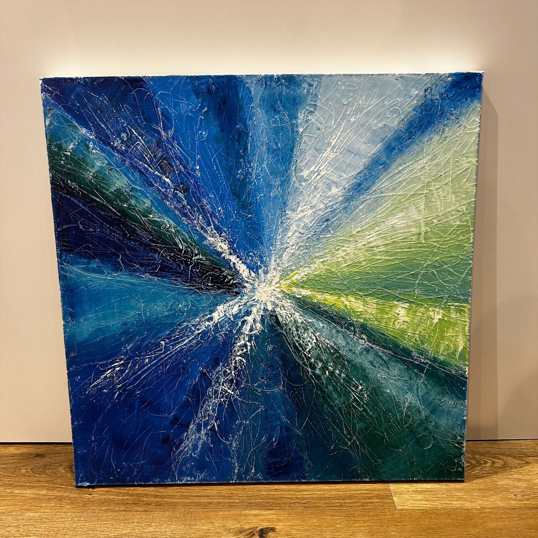 Cool Colour Palette Knife Original Painting 1