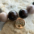 Men's Handmade Petrified Wood And Lava Stone Tree Of Life Bracelet