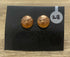Copper Domed Circle Earrings