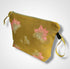 Yellow Lotus Flower Linen Women’s Makeup Bag