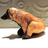 Ceramic Red ruffed lemur sculpture
