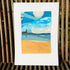 Original Collaged Coastal Scene