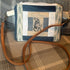 Unique Handcrafted Patchwork Purse Wristie With Crossbody Strap Made From Upcycled Jeans And Animal Print Fabric