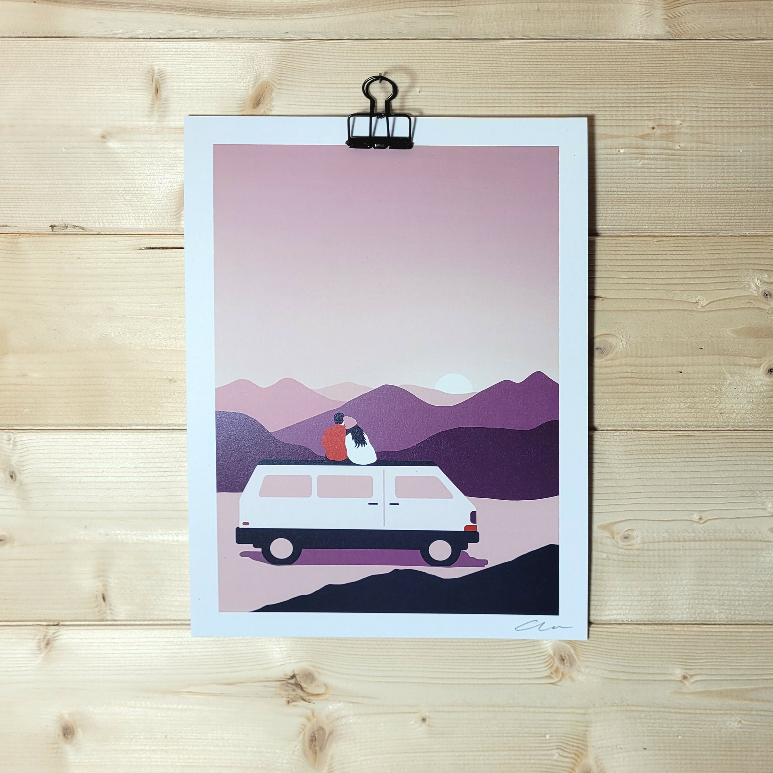 Disappear In The Sun, A4 Print