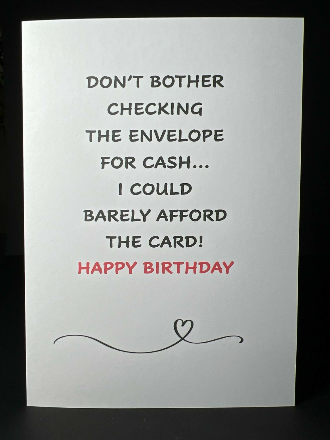 Don't Bother Checking - Cheeky Card