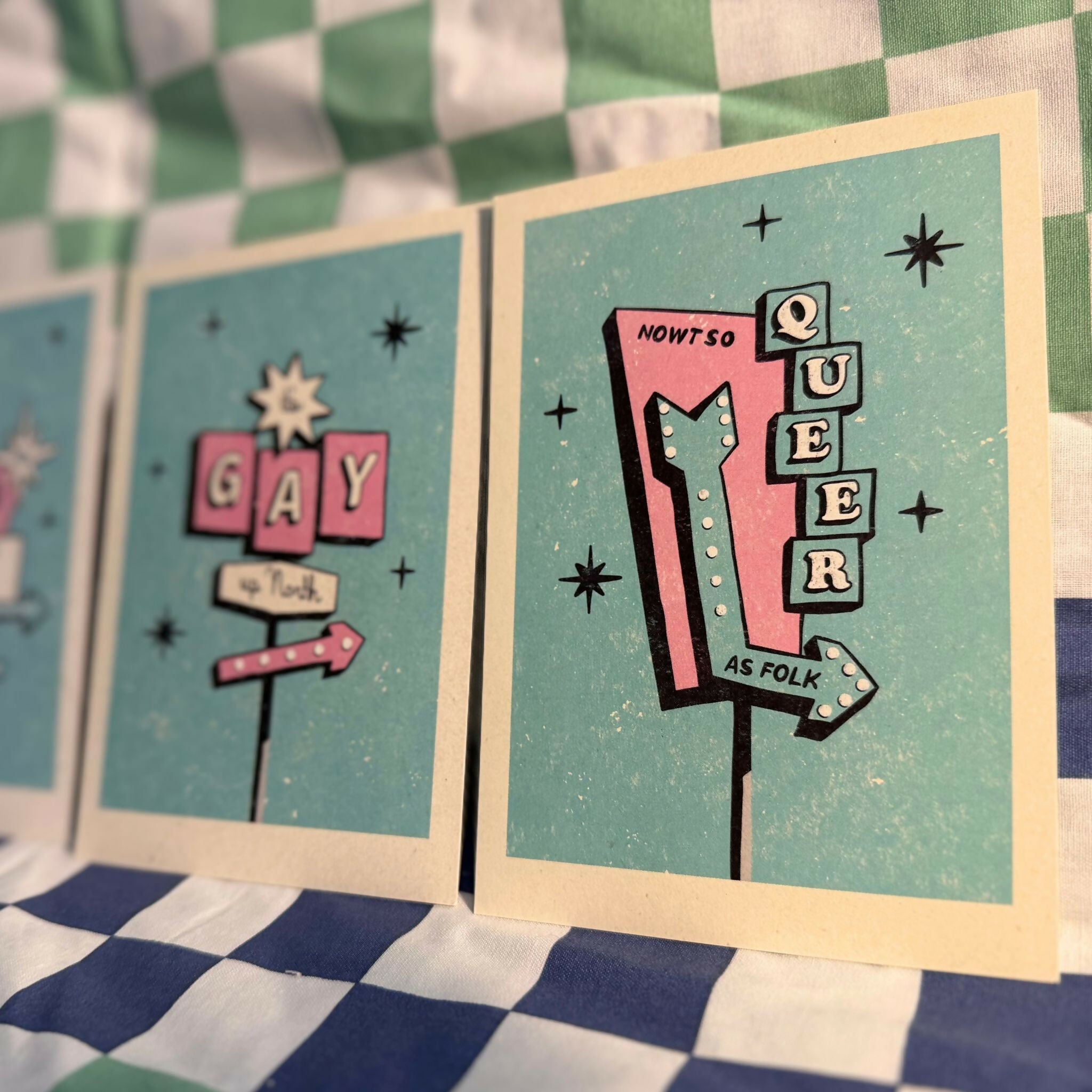 'Nowt So Queer As Folk' Illustrated Postcard