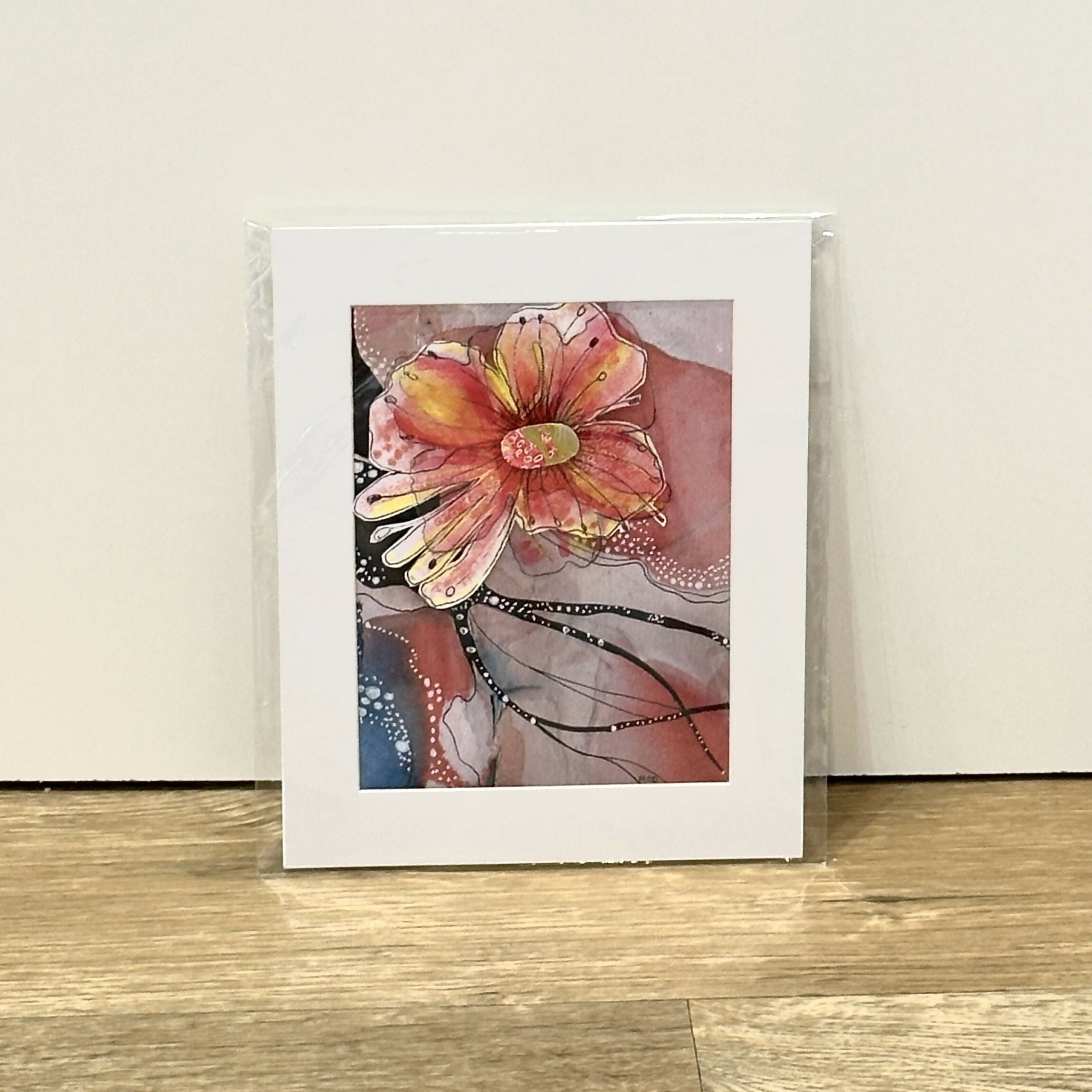 Watercolour Botanical Mounted