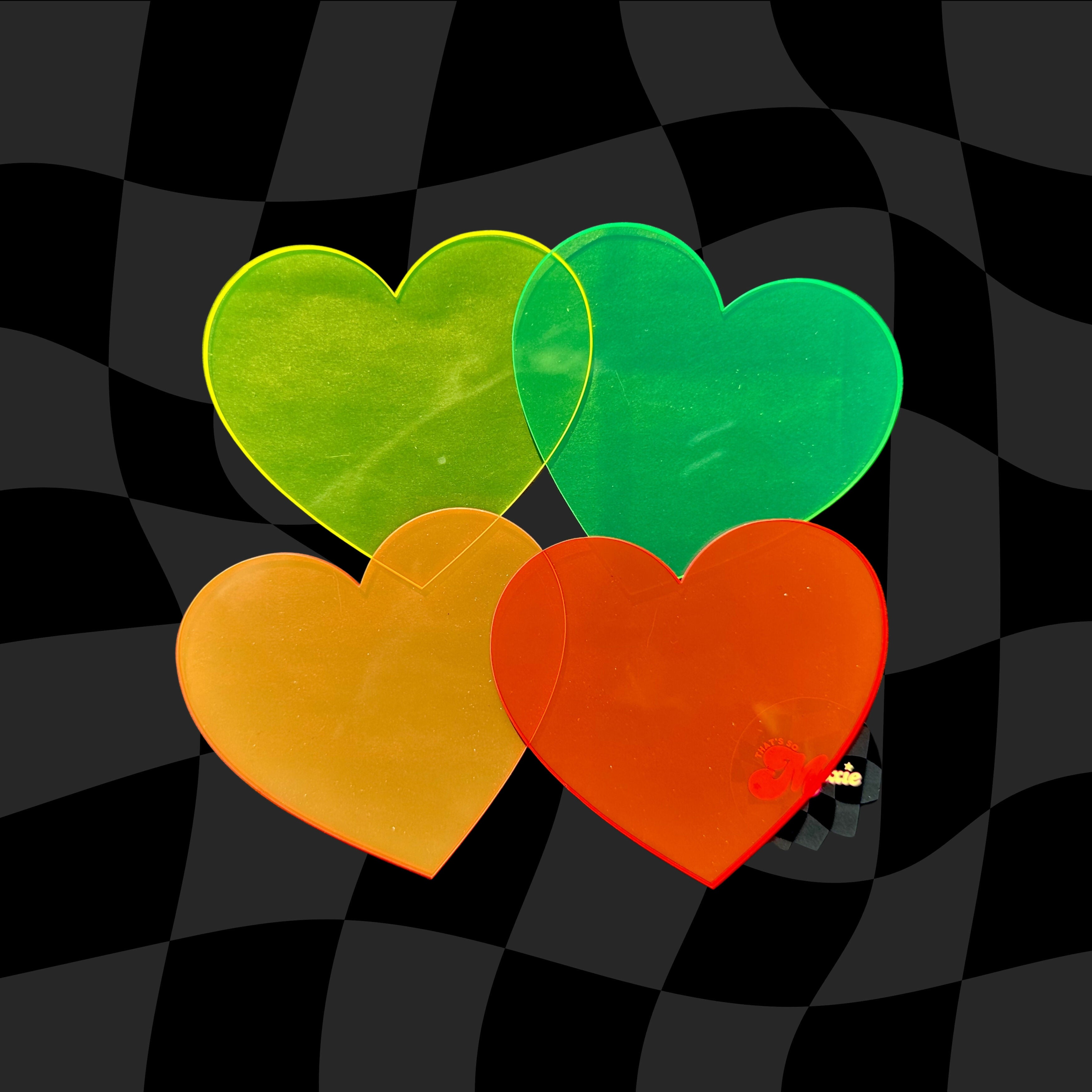 Neon Coaster Set - Acrylic Coasters (Set of 4)