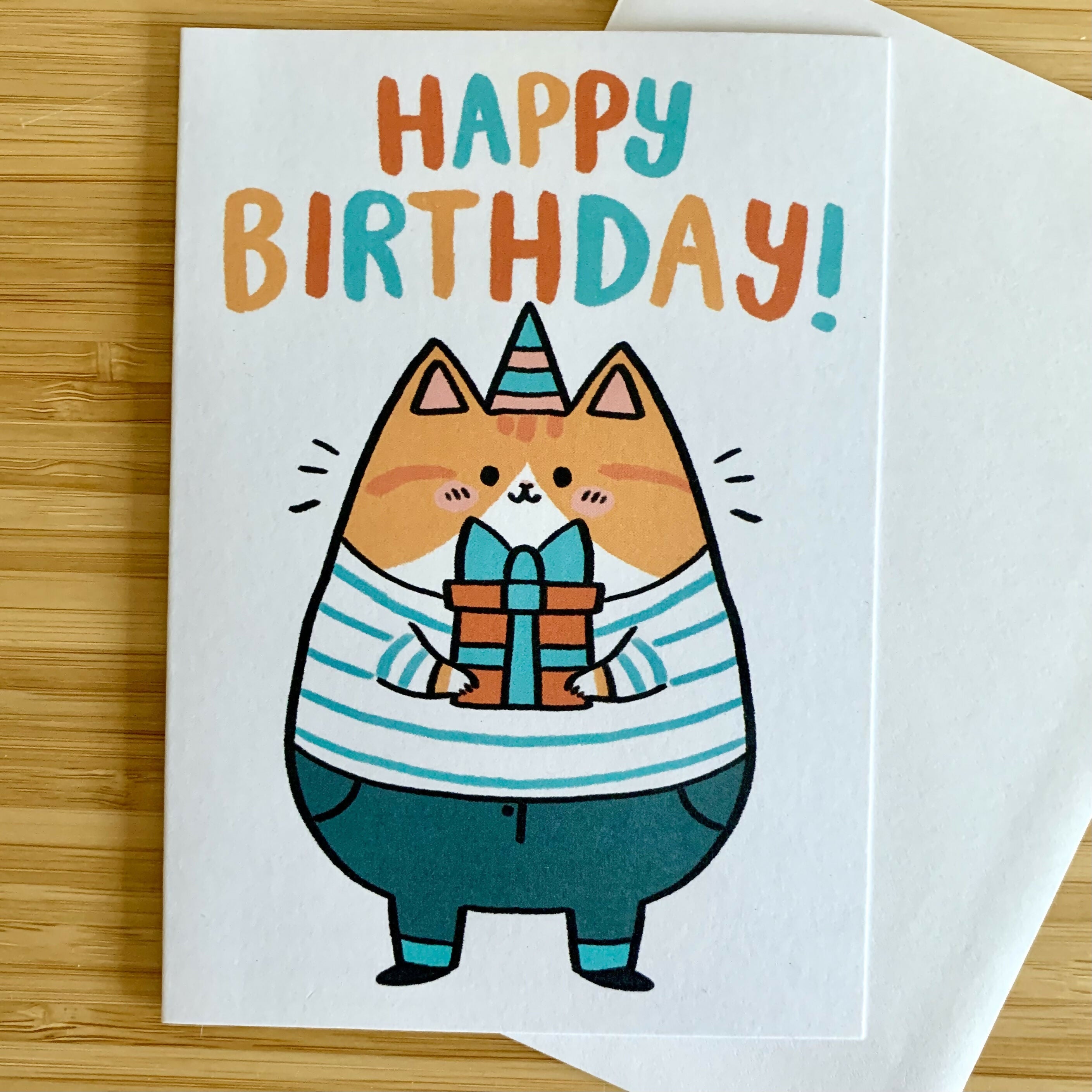 A6 Ginger Cat Birthday Card