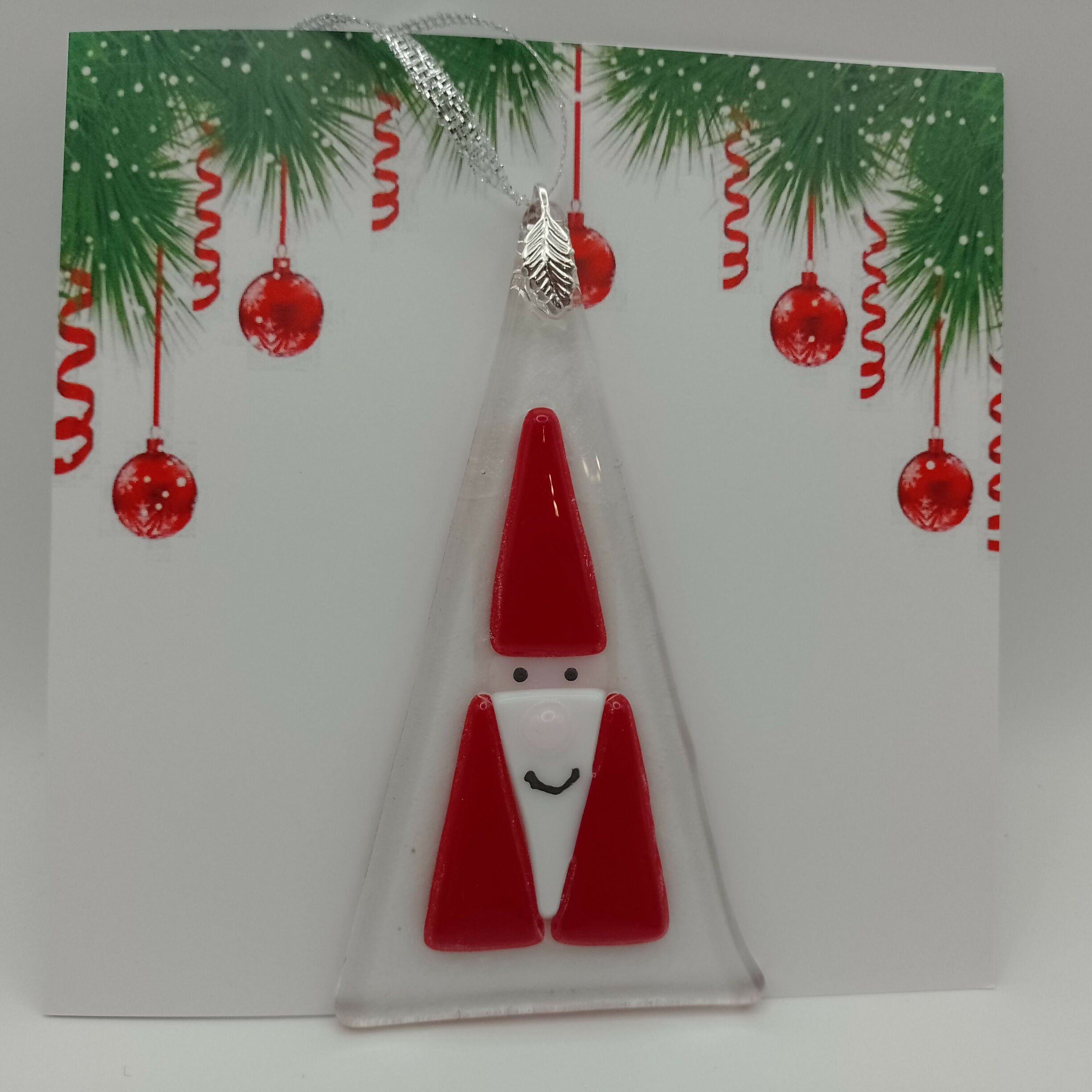 Fused Glass Christmas Card